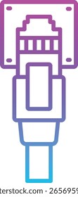 Ethernet vector icon. Can be used for printing, mobile and web applications.