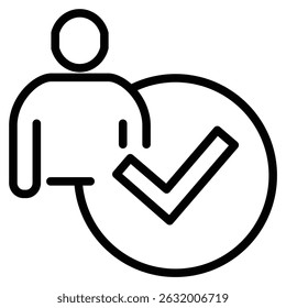 Ethic icon line vector illustration