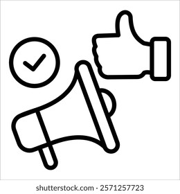 Ethical Advertising Icon Element For Design