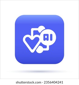 Ethical Artificial Intelligence 3D Icon