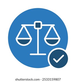 Ícone Verificação Ética ilustração de vetor de linha