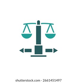 icono de dilema ético. Vector. Trazo editable. signo de estilo lineal para uso Diseño web, logotipo. Ilustración de símbolo.
