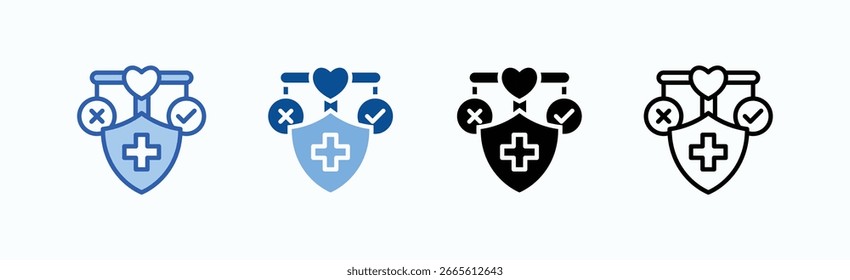 Ethical Icon Sheet Multiple Style Collection Isolated Vector