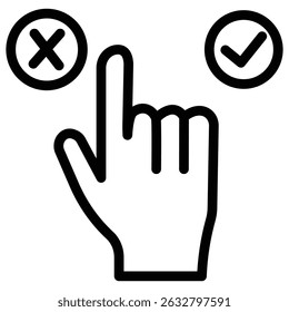 Ethical investment icon Black and white outline vector