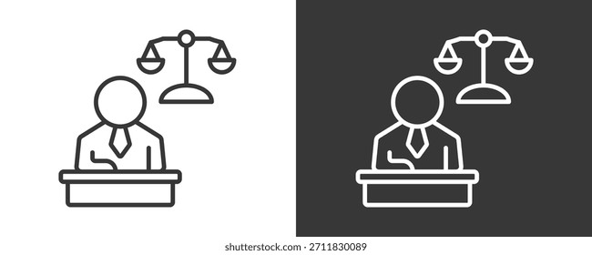 Conjunto De Iconos De Liderazgo Ético Colección De Vector Aislada En Blanco Y Negro