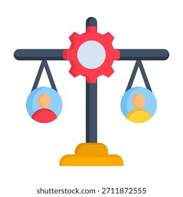 Ethical Practice Icon Flat Style Vector Illustration