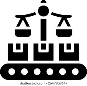 Ethical Production Icon Glyph Vector Illustration