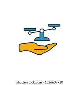 Ethical Responsibility icon. Outline filled creative elemet from business ethics icons collection. Premium ethical responsibility icon for ui, ux, apps, software and infographics.