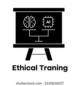 Ethical Training Icon – AI Learning with Moral Guidance