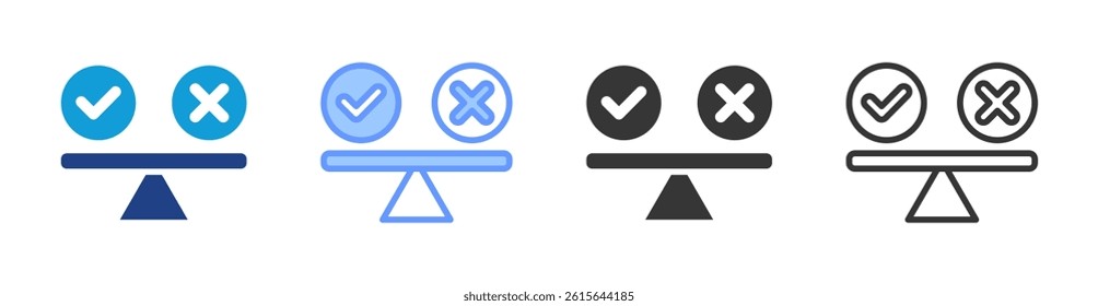 Ethicality icon set multiple style collection