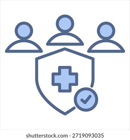 Comité de Ética Ilustración vectorial Blue Icon