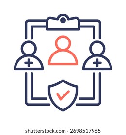 Elemento de ícone para design do comitê de ética