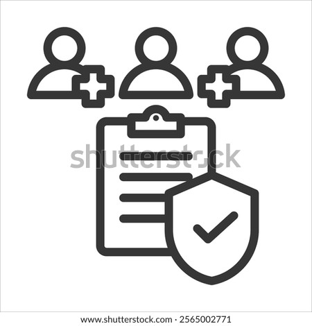 Ethics Committee Outline Icon Vector Illustration