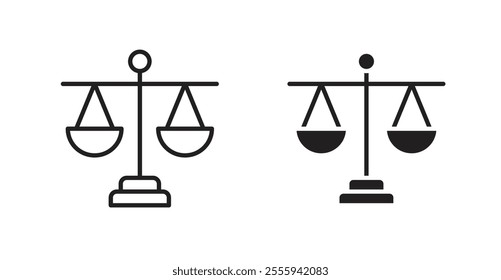 Ethics flat simple vector symbols illustration.