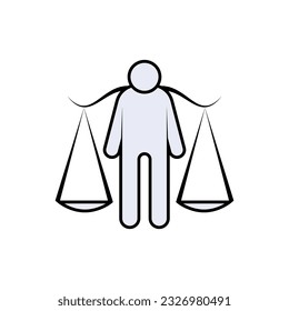 Ethics Icon. Responsibility, Honesty Symbol for Design Elements, Websites, Presentation and Application - Vector.