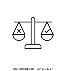 Ethics icon. simple vecor icon.