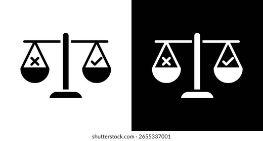 Colección de ícono de ética. Vector plano ilustración de stock.