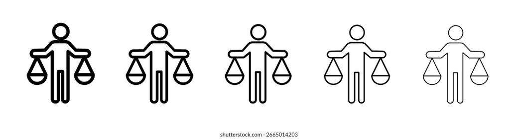 Ícone de ética Conceito de símbolo para web design.ícone de vetor de linha simples. ilustração de logotipo.