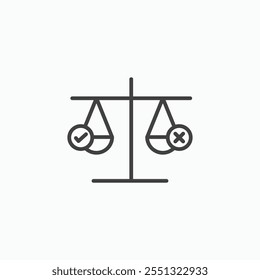 Ethics icon vector illustration. EPS10