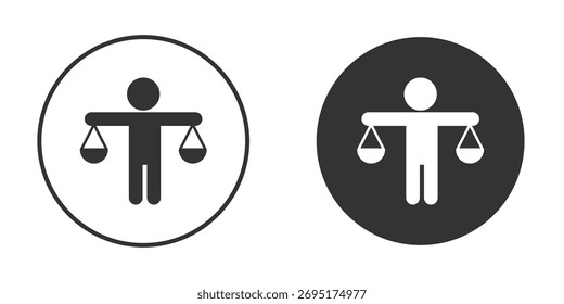 Coleção de ícones de ética. Ícones simples preenchidos