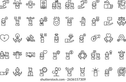 Ethics icons icons Simple vector icon. Illustration symbol design template for web mobile UI element. 