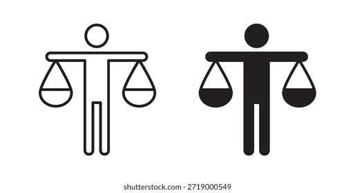 Ícones de ética, símbolos vetoriais. sinal plano preenchido