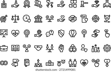 Ethics And Philosophy Icons Simple vector icon. Illustration symbol design template for web mobile UI element.