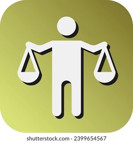 Ethics Vector Glyph Gradient Background Icon For Personal And Commercial Use.
