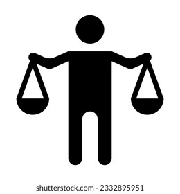 Ethics Vector Glyph Icon For Personal And Commercial Use.
