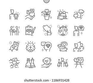 Ethics Well-crafted Pixel Perfect Vector Thin Line Icons 30 2x Grid for Web Graphics and Apps. Simple Minimal Pictogram