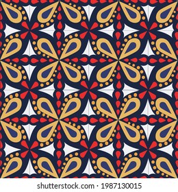 ethinc pattern seamless on base color for background.wallpaper.vector.publication and clothing