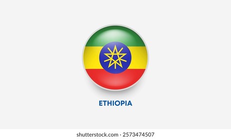 ethiopia 3d flag vector illustrator