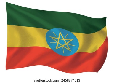 Ethiopia country flag world icon