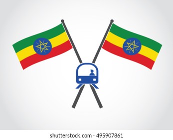 Ethiopia Emblem Train Subway