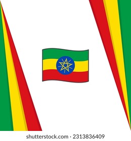 Ethiopia Flag Abstract Background Design Template. Ethiopia Independence Day Banner Social Media Post. Ethiopia Flag