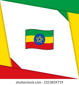 Ethiopia Flag Abstract Background Design Template. Ethiopia Independence Day Banner Social Media Post. Ethiopia Independence Day