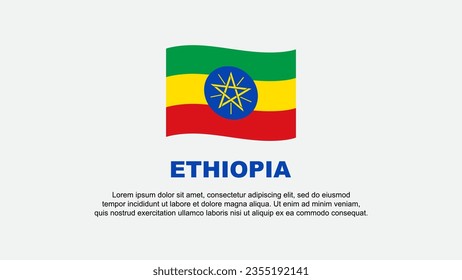 Ethiopia Flag Abstract Background Design Template. Ethiopia Independence Day Banner Social Media Vector Illustration. Ethiopia Background