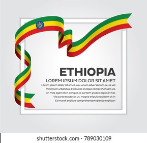 Ethiopia flag background