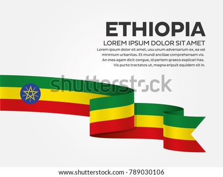 Ethiopia flag background