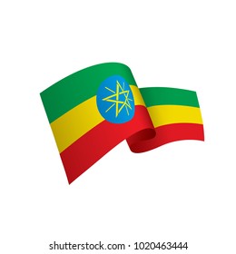 Ethiopia flag, vector illustration