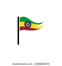 Ethiopia flags icon set, Ethiopia independence day icn set vector sign symbol