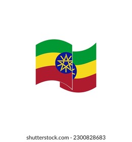 Ethiopia flags icon set, Ethiopia independence day icn set vector sign symbol