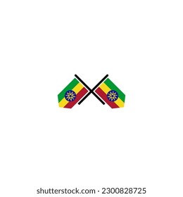 Ethiopia flags icon set, Ethiopia independence day icn set vector sign symbol