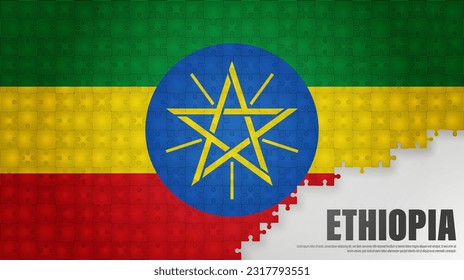 Fondo de la bandera de la sierra etíope. Elemento de impacto para el uso que desea hacer de él.