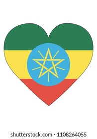 Ethiopia Love Flag