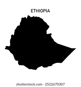 ethiopia map. Abstract design, vector illustration.