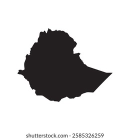 Ethiopia Map Icon Element Illustration Design
