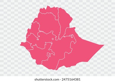 Ethiopia Map punch Color Background quality files png