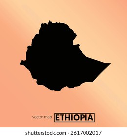 Ethiopia map. Vector map for any needs.