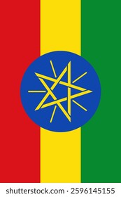 Ethiopia Vertical Flag, Vertical Flag Ethiopia